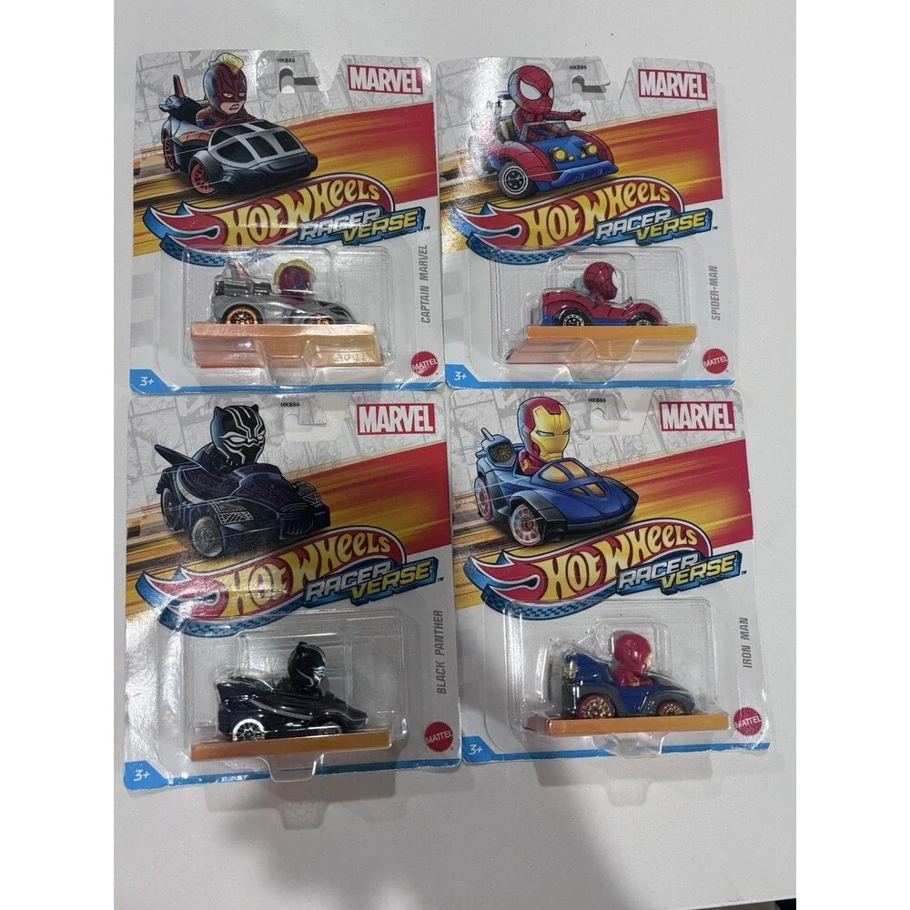 Hot Wheels Racer Verse Marvel Bundle Of 4